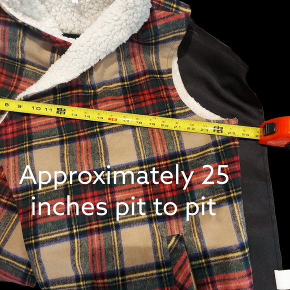 Maurices Plaid Sherpa Vest Women's Plus Size 2 - Picture 4 of 6